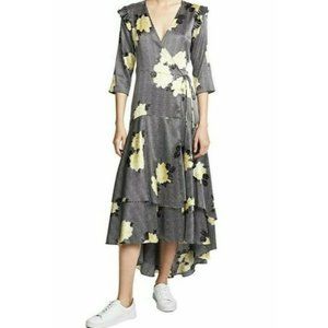 Ulla Johnson Eugenia Midi Dress Blue Tassels Azul Cotton Size 2 / (10 - 12 UK)